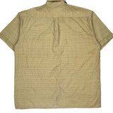 Southern Checked Short Sleeve Shirt - XL Yellow Polyester Blend