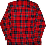 Dickies Checked Flannel Shirt - Medium Blue Cotton