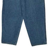 Gitano Checked Jeans - 22W UK 4 Blue Cotton