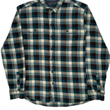 Woolrich Checked Flannel Shirt - 2XL Blue Cotton