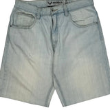 Avirex Denim Shorts - 34W 11L Light Wash Cotton