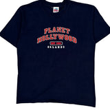 Vintage Planet Hollywood T-Shirt - Large Navy Cotton