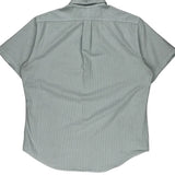 Ralph Lauren Striped Short Sleeve Shirt - Large Blue Cotton