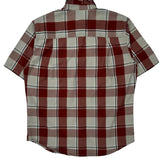 Woolrich Checked Short Sleeve Shirt - Medium Red Cotton