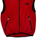 Made In USA The North Face Fleece Gilet - XS Red Polyester