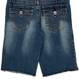 Age 12 True Religion Denim Shorts - Large Blue Denim