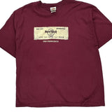 San Francisco Hard Rock Cafe Graphic T-Shirt - 2XL Burgundy Cotton
