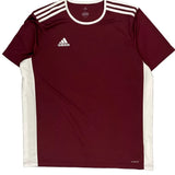 Number 18 Adidas Football Jersey - XL Burgundy Polyester