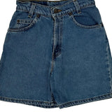 Levis Slim Denim Shorts - Mediumw 8L Blue Cotton
