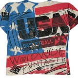 USA Basketball Magic Johnson Single Stitch T-Shirt - Medium Multicoloured Cotton