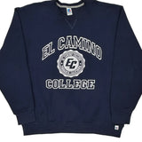 El Camino College Russell Athletic College Sweatshirt - 2XL Navy Cotton Blend