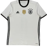 Germany National Team Adidas Graphic Football Shirt - Large White Polyester