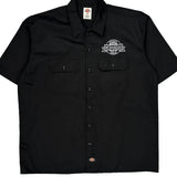 Dickies Short Sleeve Shirt - XL Black Cotton