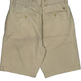 Tommy Hilfiger Checked Chino Shorts - 31W 10L Beige Cotton