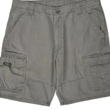 Wrangler Cargo Shorts - 36W 9L Grey Cotton