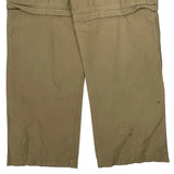 Unbranded Cargo Trousers - 34W 32L Beige Cotton