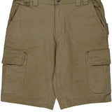 Flex Fire Hose Duluth Cargo Shorts - 36W 13L Khaki Cotton