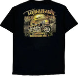 Tomahawk Bike Week 2012 Hot Leathers Graphic T-Shirt - Large Black Cotton
