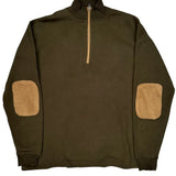 Woolrich 1/4 Zip - Large Brown Cotton