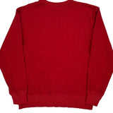 Ralph Lauren Spellout Sweatshirt - Small Red Cotton Blend