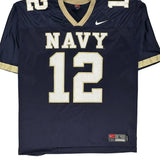 Vintage Nike Jersey - Large Navy Polyester