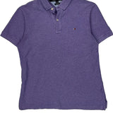 Tommy Hilfiger Polo Shirt - Medium Purple Cotton