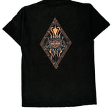 Harley Davidson Graphic T-Shirt - Medium Black Cotton