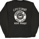 Vintage Daytona '96 Bike Week Fruit Of The Loom Single Stitch Long Sleeve T-Shirt - XL Black Cotton Blend