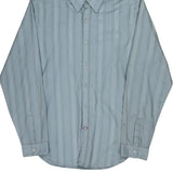 Guess Striped Shirt - Large Blue Cotton