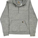 Age 14-15 Carhartt Hoodie - XL Grey Cotton Blend