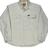Expedition Chamois Woolrich Shirt - XL Cream Cotton