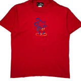 Mickey Mouse Disney Cartoon T-Shirt - XL Red Cotton