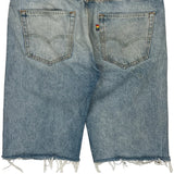 501 Levis Denim Shorts - 36W 12L Light Wash Cotton