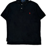 Polo By Ralph Lauren Polo Shirt - Large Black Cotton
