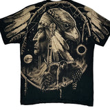 Fruit Of The Loom Graphic T-Shirt - Large Black Cotton