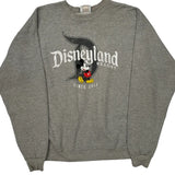 Disney Graphic Sweatshirt - Large Grey Cotton Blend