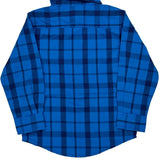 Age 3 Wrangler Checked Shirt - 2XS Blue Cotton Blend