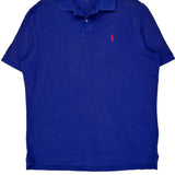 Polo By Ralph Lauren Polo Shirt - Large Blue Cotton