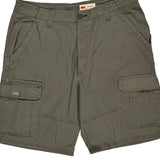 Wrangler Cargo Shorts - 36W 10L Grey Cotton
