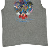 Disney Graphic Vest - Large Grey Cotton
