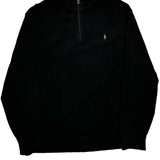 Polo By Ralph Lauren 1/4 Zip - 2XL Black Cotton