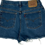 Levis Denim Shorts - 29W UK 10 Blue Cotton