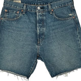 Levis Denim Shorts - 34W 9L Blue Denim