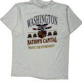 Protect The Environment Unbranded Graphic T-Shirt - XL White Cotton