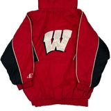 Age 5-6 Wisconsin Logo Athletics College Varsity Jacket - Small Black Polyester