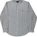 Ralph Lauren Striped Shirt - XL Blue Cotton