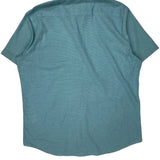 Lee Short Sleeve Shirt - Large Blue Cotton