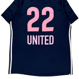 Adidas Football Shirt - Large Navy Polyester