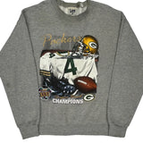 Made In USA Packers Lee Sport Nfl Sweatshirt - Large Grey Cotton