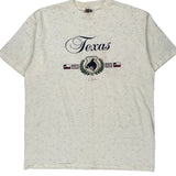 Texas Oneita Single Stitch T-Shirt - XL Cream Cotton